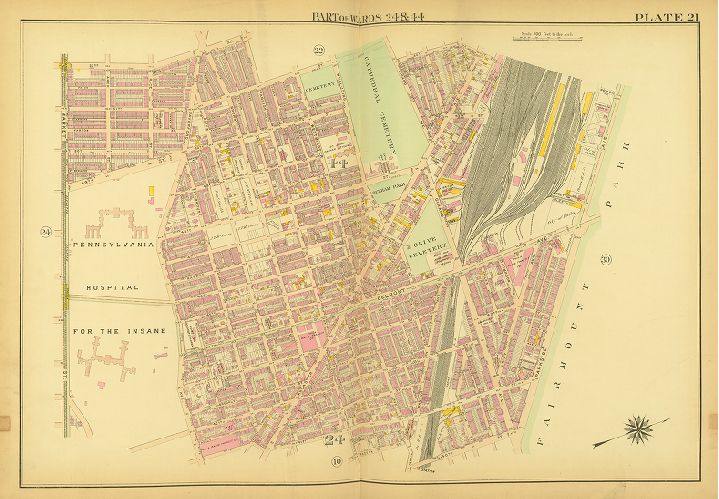 Plate 21, Atlas of the City of Philadelphia