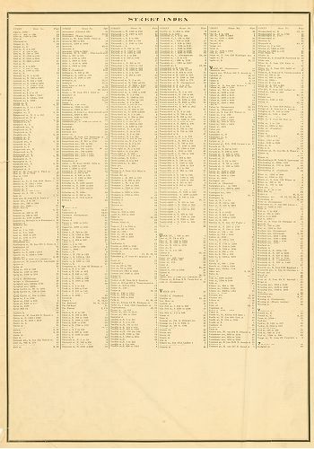 Street Index D, Atlas of the City of Philadelphia