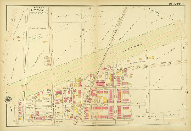 Plate 5, Atlas of the City of Philadelphia. 42nd Ward