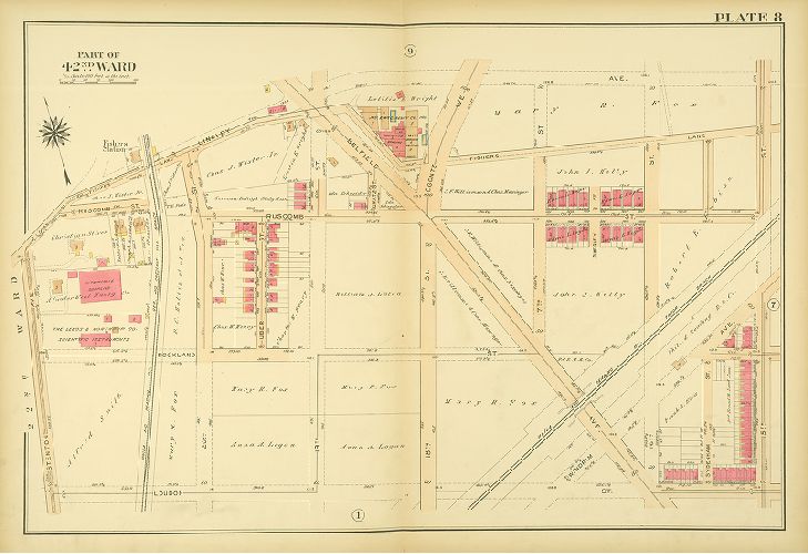 Plate 8, Atlas of the City of Philadelphia. 42nd Ward