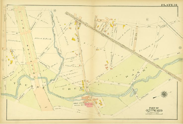 Plate 14, Atlas of the City of Philadelphia. 42nd Ward