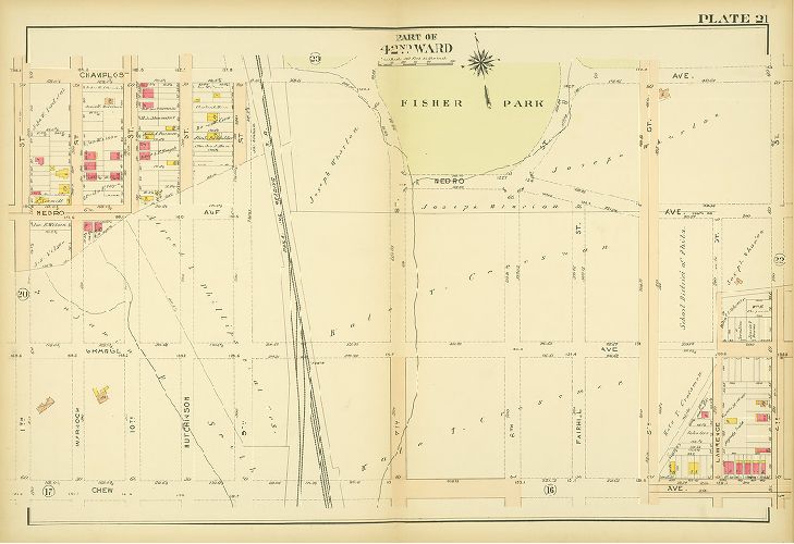 Plate 21, Atlas of the City of Philadelphia. 42nd Ward