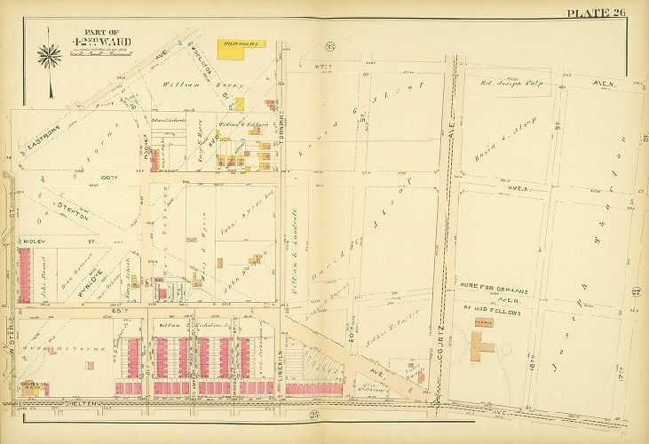 Plate 26, Atlas of the City of Philadelphia. 42nd Ward