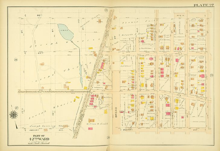 Plate 27, Atlas of the City of Philadelphia. 42nd Ward