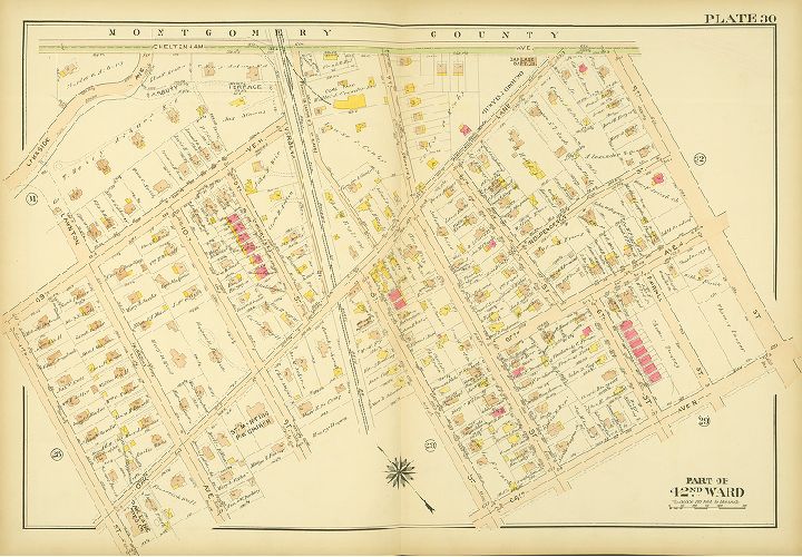 Plate 30, Atlas of the City of Philadelphia. 42nd Ward