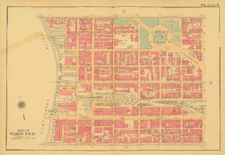 Plate 6, Atlas of the City of Philadelphia (Central)