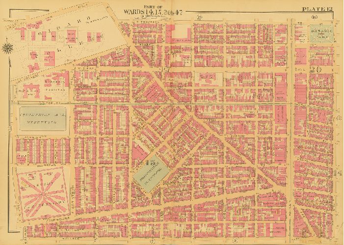 Plate 12, Atlas of the City of Philadelphia (Central)