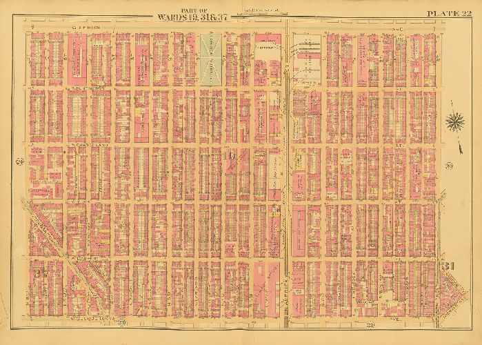 Plate 22, Atlas of the City of Philadelphia (Central)
