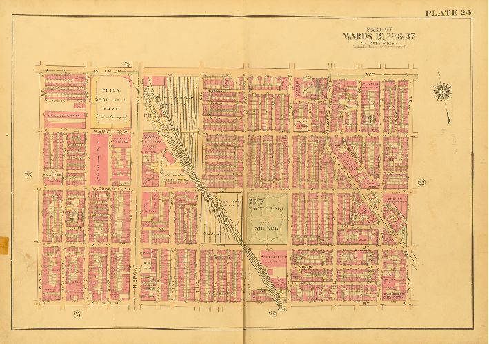 Plate 24, Atlas of the City of Philadelphia (Central)
