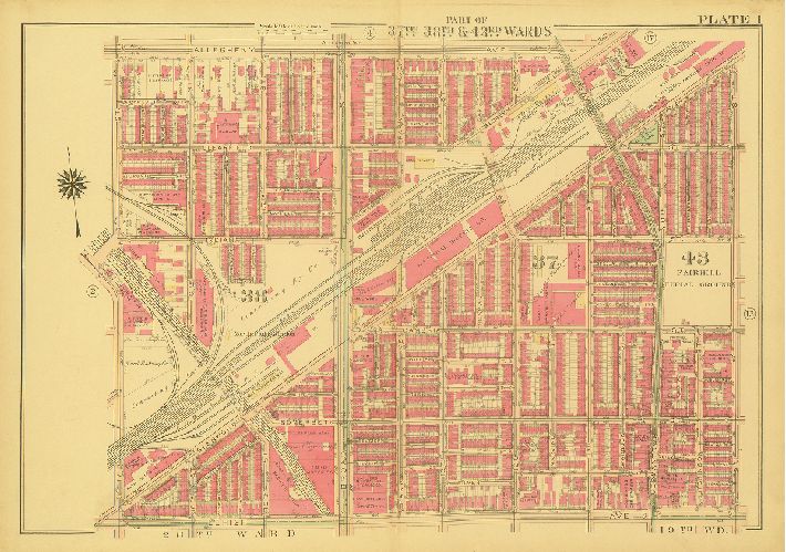 Plate 1, Atlas of the City of Philadelphia - North Phila.