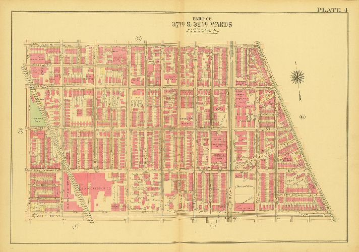 Plate 4, Atlas of the City of Philadelphia - North Phila.