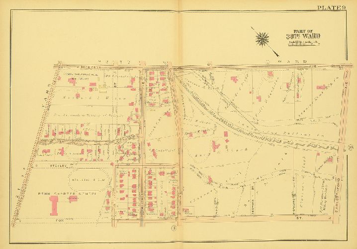Plate 9, Atlas of the City of Philadelphia - North Phila.