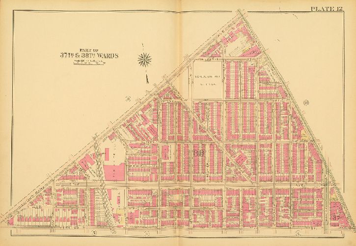Plate 12, Atlas of the City of Philadelphia - North Phila.