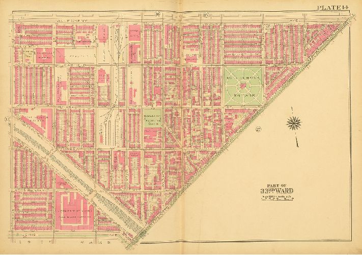 Plate 14, Atlas of the City of Philadelphia - North Phila.