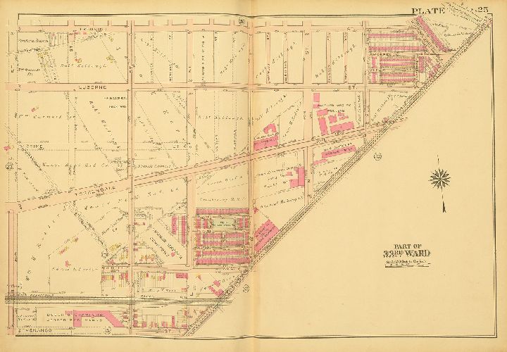 Plate 25, Atlas of the City of Philadelphia - North Phila.