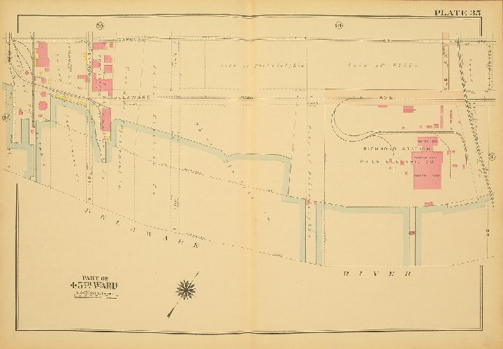 Plate 35, Atlas of the City of Philadelphia - North Phila.