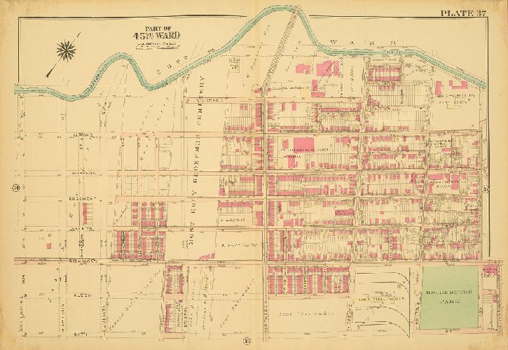 Plate 37, Atlas of the City of Philadelphia - North Phila.