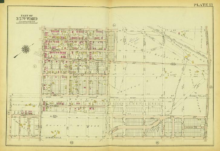 Plate 13, Atlas of the City of Philadelphia