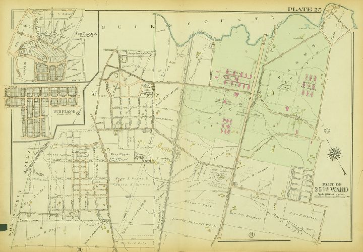 Plate 25, Atlas of the City of Philadelphia