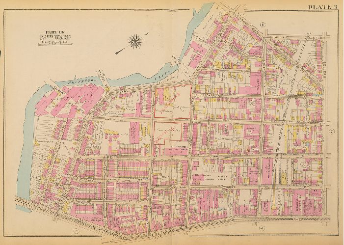 Plate 3, Atlas of the City of Philadelphia. 23rd & 41st Wards