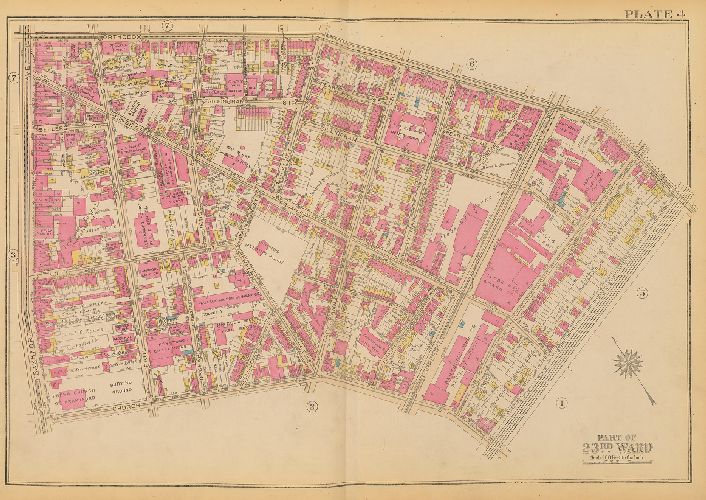 Plate 4, Atlas of the City of Philadelphia. 23rd & 41st Wards