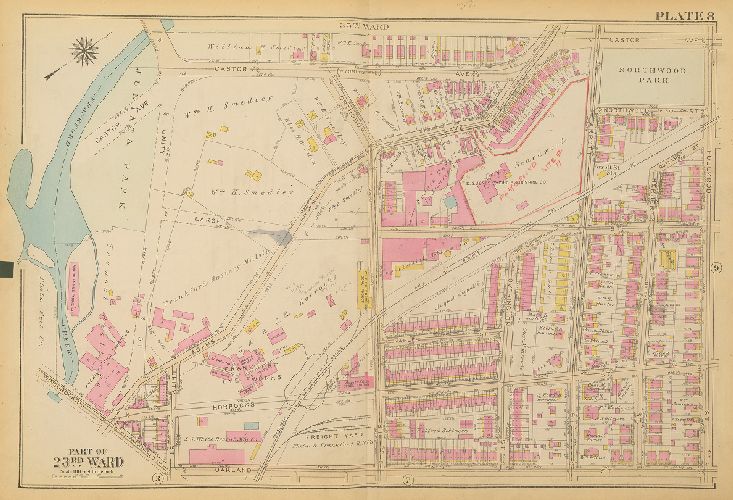 Plate 8, Atlas of the City of Philadelphia. 23rd & 41st Wards