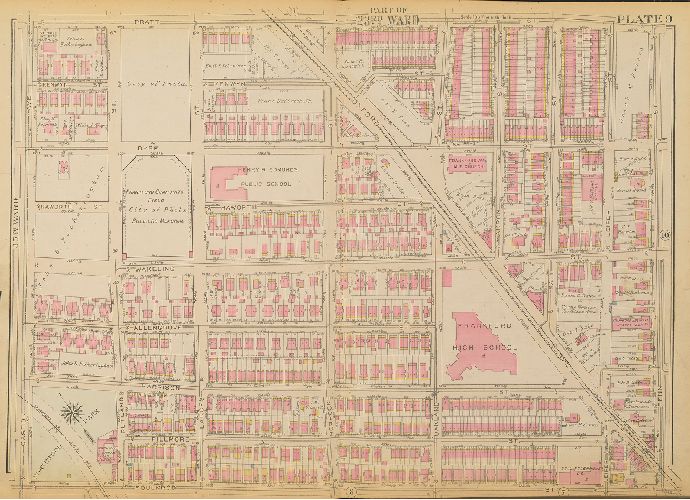 Plate 9, Atlas of the City of Philadelphia. 23rd & 41st Wards