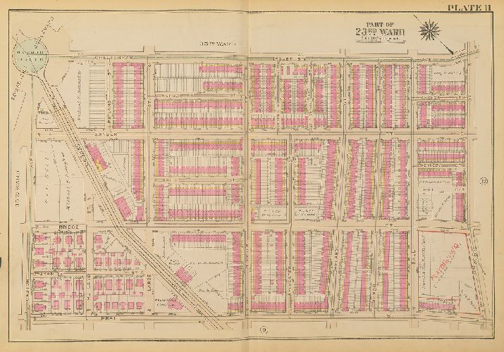 Plate 11, Atlas of the City of Philadelphia. 23rd & 41st Wards