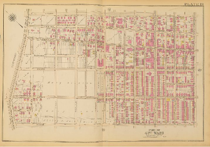 Plate 19, Atlas of the City of Philadelphia. 23rd & 41st Wards