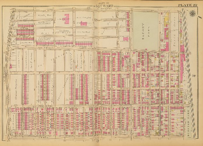 Plate 22, Atlas of the City of Philadelphia. 23rd & 41st Wards