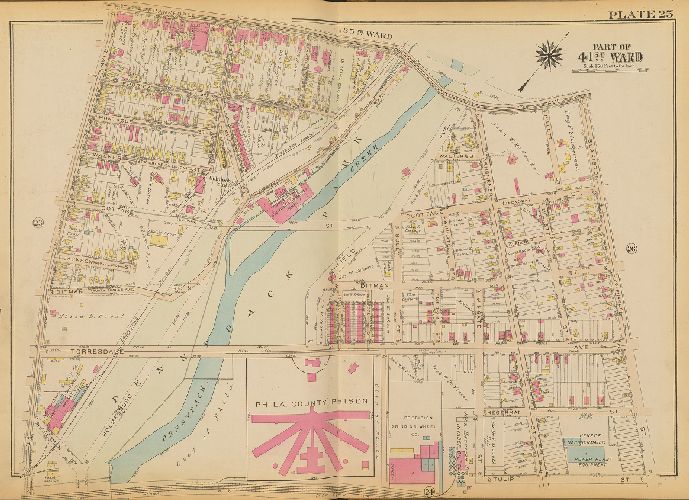 Plate 25, Atlas of the City of Philadelphia. 23rd & 41st Wards