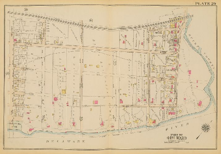 Plate 29, Atlas of the City of Philadelphia. 23rd & 41st Wards