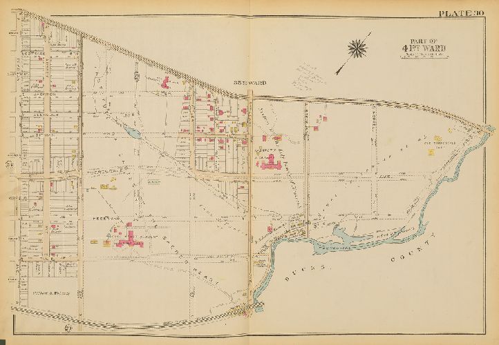 Plate 30, Atlas of the City of Philadelphia. 23rd & 41st Wards