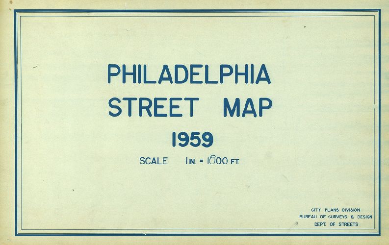Title Page, Philadelphia Street Map