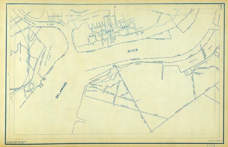 Plate 7, Philadelphia Street Map