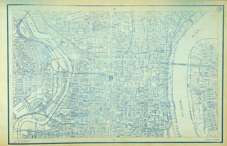 Plate 9, Philadelphia Street Map