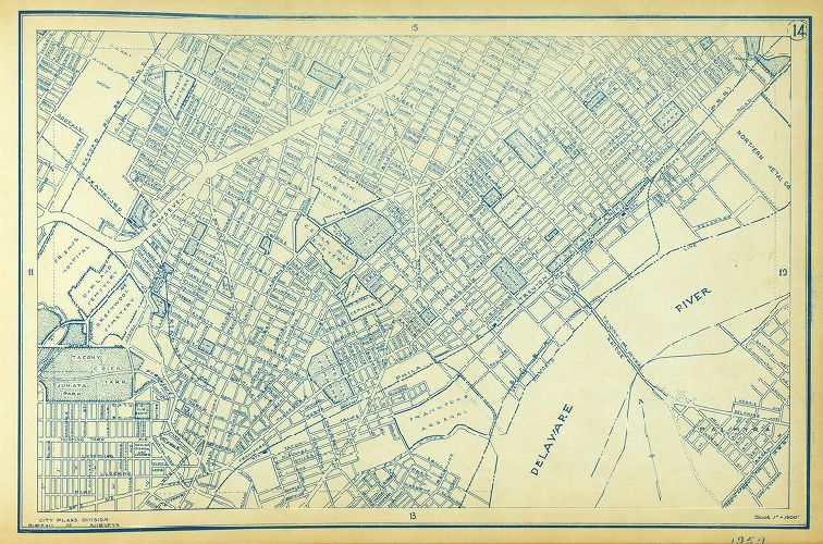 Plate 14, Philadelphia Street Map