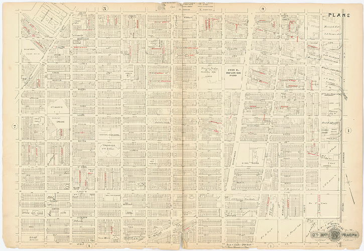 Plan 2, Baist's Property Atlas of the City and County of Philadelphia, Penna.