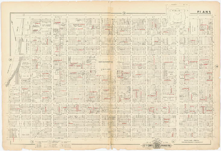 Plan 5, Baist's Property Atlas of the City and County of Philadelphia, Penna.