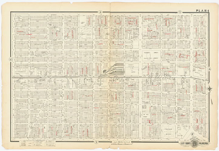 Plan 6, Baist's Property Atlas of the City and County of Philadelphia, Penna.
