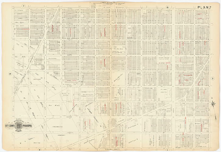Plan 7, Baist's Property Atlas of the City and County of Philadelphia, Penna.