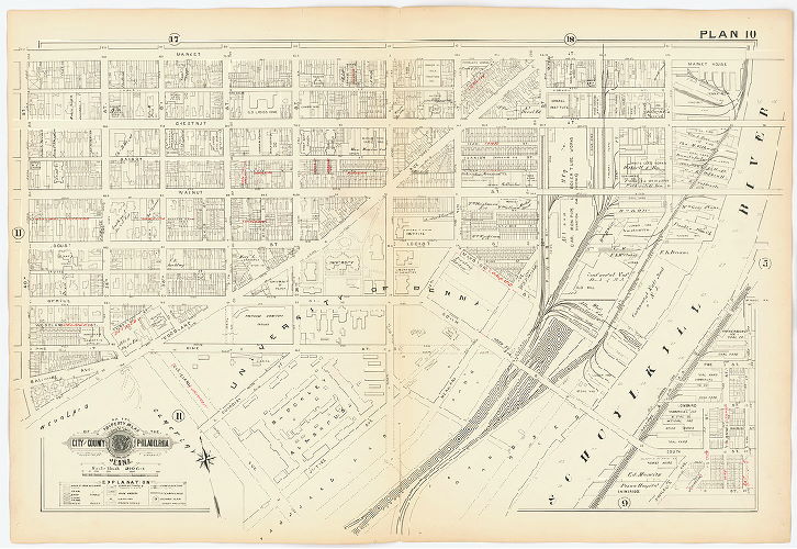 Plan 10, Baist's Property Atlas of the City and County of Philadelphia, Penna.