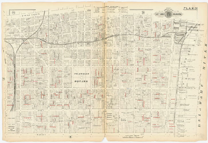 Plan 20, Baist's Property Atlas of the City and County of Philadelphia, Penna.
