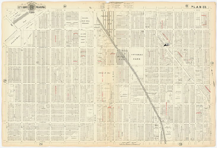 Plan 28, Baist's Property Atlas of the City and County of Philadelphia, Penna.