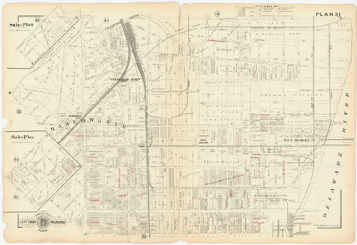 Plan 33, Baist's Property Atlas of the City and County of Philadelphia, Penna.