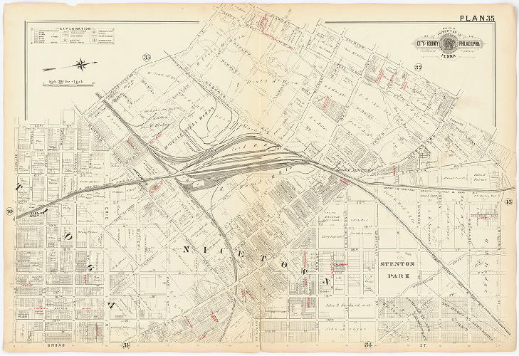Plan 35, Baist's Property Atlas of the City and County of Philadelphia, Penna.