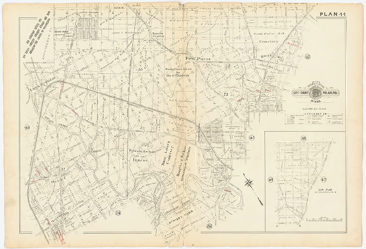 Plan 44, Baist's Property Atlas of the City and County of Philadelphia, Penna.
