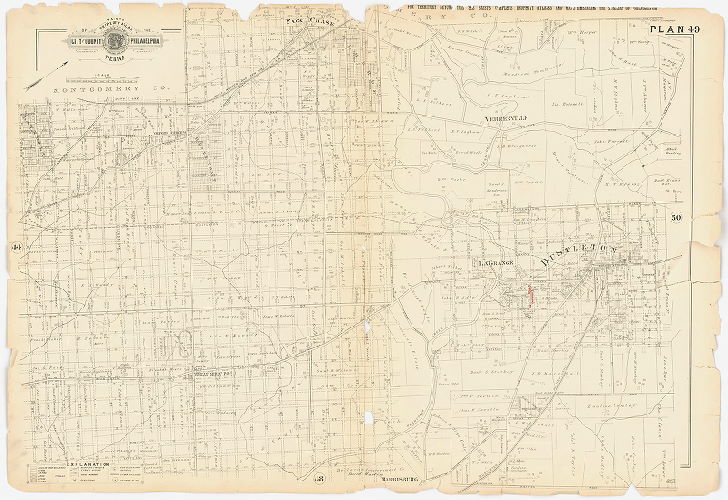 Plan 49, Baist's Property Atlas of the City and County of Philadelphia, Penna.