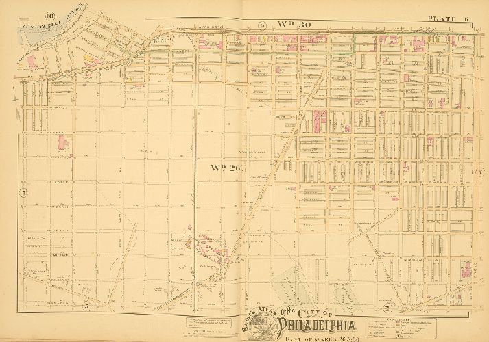 Plate 6, Baist's Atlas of the City of Philadelphia, Penna.