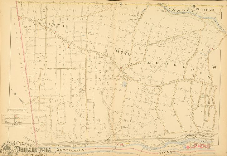 Plate 29, Baist's Atlas of the City of Philadelphia, Penna.